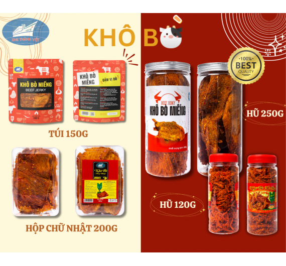 KHÔ BÒ MIẾNG 100GR